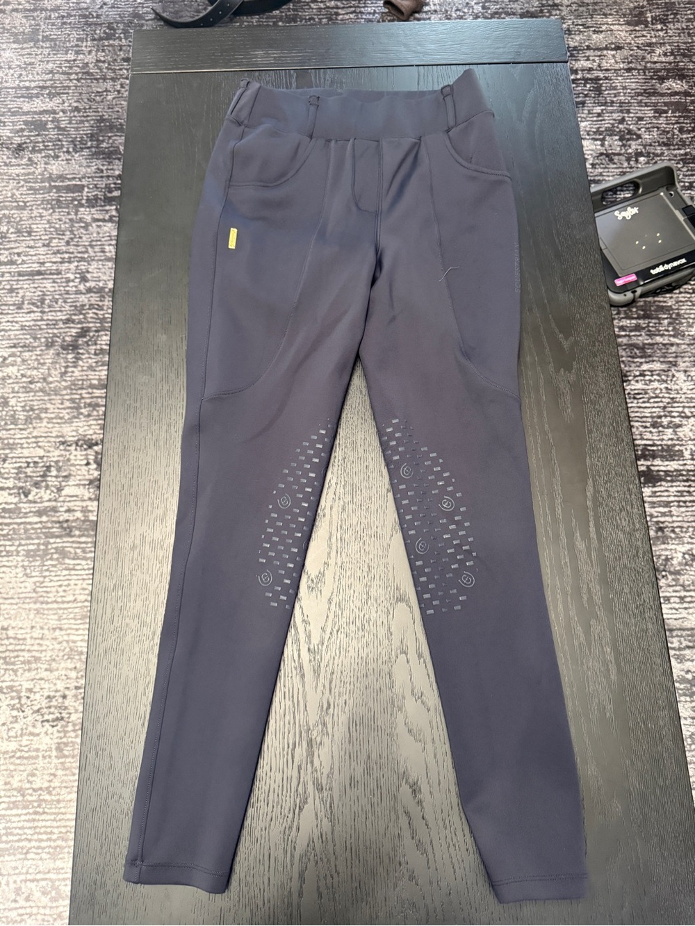 Equestrian Stockholm Knee Grip Navy Riding Breeches